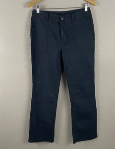 Prana Womens 6 Blue Organic Cotton Sancho Pant High Rise Straight Leg - Picture 1 of 4