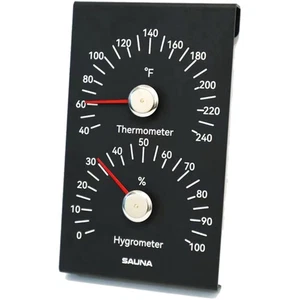 Saunathermometer, 2 in 1 Aluminium Saunathermometer und Hygrometer, Saunadh... - Bild 1 von 5