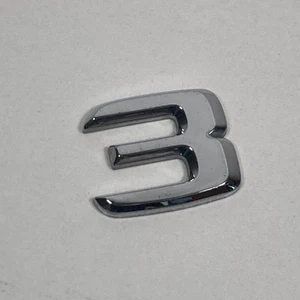 1998-2004 Mercedes-Benz SLK-Class 230 Emblem Number '3' Rear Tailgate Chrome - Picture 1 of 9