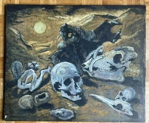 Kenneth Jameson 1913–1996 Oil on Canvas 1953 - Surrealist Graham Sutherland era - Picture 1 of 16