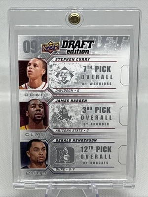 2009-10 Upper Deck 草稿版选秀类 Stephen Curry James Harden RC EX — 第 1/4 张图片
