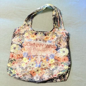 Johnny Was Reusable Bag Shopping Travel Grocery Farmers Market Boho Floral Tote - Picture 1 of 5