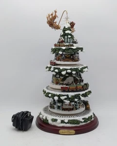 Árbol de Navidad de mesa animado Thomas Kinkade Wonderland Express - Imagen 1 de 7