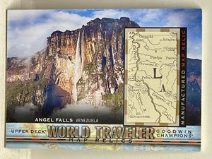2017 GOODWIN CHAMPIONS WORLD TRAVELER MAP RELIC WT-1 Angel Falls, Venezuela - Picture 1 of 4