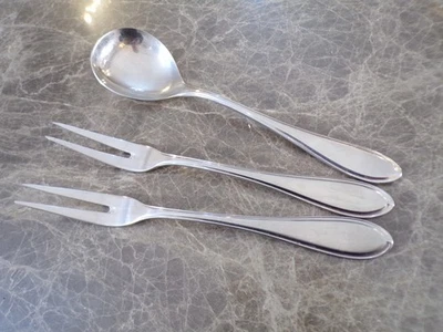 WMF Modell ANTWERPEN Paar Fleischgabeln + Kloßlöffel in Cromargan TOP ! - Bild 1 von 2