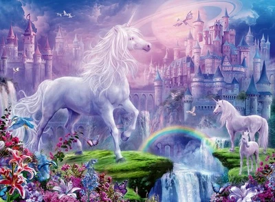 Ravensburger Puzzle - Regno Unicorno Puzzle 100 XXL, 12907 2 RQbX - Immagine 1 di 4
