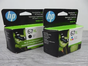 HP 67XL Tintenpatronen-Set Original Hohe Reichweite Schwarz Dreifarbig Neu Ablaufdatum 2025 - Bild 1 von 9