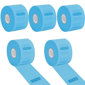 Barber Blue Disposable & Flexible Paper Neck Strips for Salon Hair Cutting & ... - Picture 1 of 6
