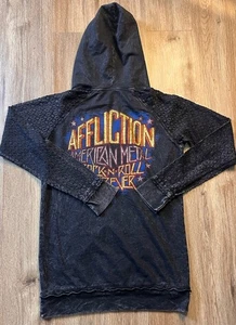 American Metal Hoodie Damen •Affliction Small• mit Kapuze Neu mit Etikett - Bild 1 von 6