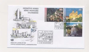 D349541 United Nations Vienna Bureau FDC Definitive Series Architecture - Picture 1 of 1