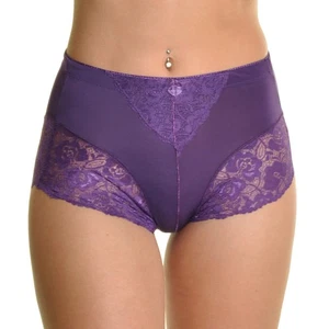 Calzoncillos boxer Angelina para mujer cintura alta con detalle de encaje (paquete de 12) talla L - Imagen 1 de 6