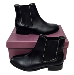 CARVELA Sphere Slip On Black Leather Heel Boots Ladies EU 40 UK 7 MRRP £99 - Picture 1 of 8