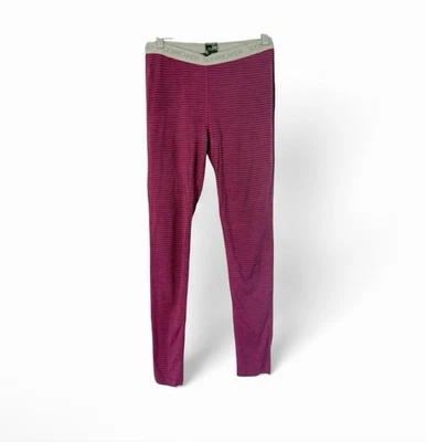 Icebreaker Bodyfit Merino Zone Mujer Rosa Rayas Capa Base Leggings Talla M Foto 1 de 4