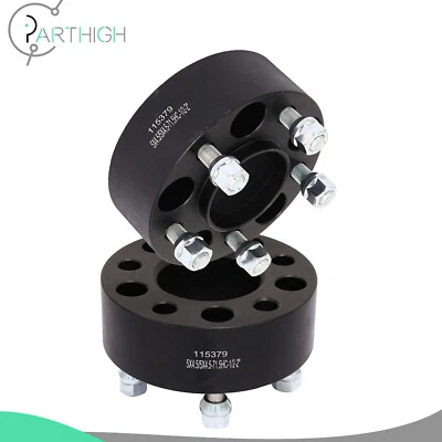 Espaciadores de rueda centrados en el cubo (2) 2" de grosor 1/2"x20 para Jeep XJ MJ ZJ KJ YJ TJ 5x4,5 Foto 1 de 4