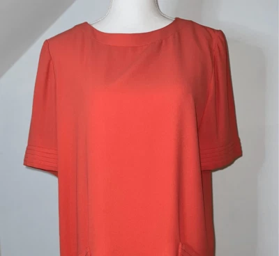 Vintage Orange MOD Pocket Mini Dress Women’s 8 - Image 1 of 4