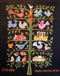 Vogelbaum 16x20 Acryl auf Holz von Michael Byro - Bild 1 von 1