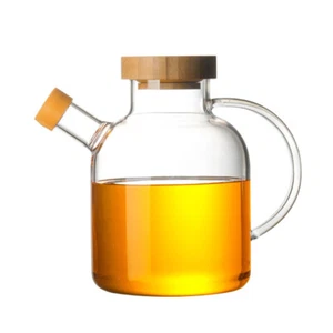 Liquid Bottle Grease Container Kitchen Ceramic Oil Dispenser Oil Vinegar Bottles - Picture 1 of 12