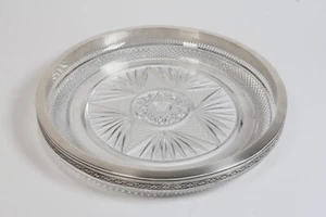 große 28cm Kristallschale mit Silbermontur SEMIAtycz Polen antik 1920-30er - Picture 1 of 8