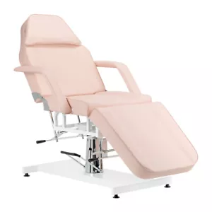 Tumbona cosmética tumbona de tratamiento silla cosmética hidráulica BASIC 210 rosa - Imagen 1 de 12