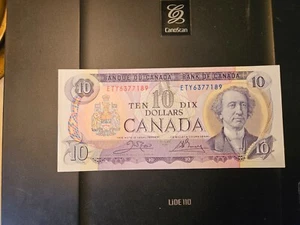 1971 $10 Dollar Bank of Canada Banknote ETY6377189 AU 50 Crisp - Picture 1 of 5