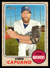 2017 Topps Heritage #174 Chris Capuano Milwaukee Brewers