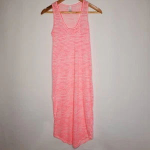 Zimmermam Size 0 Pink White Striped Sleeveless Razerback Shift Long Maxi Dress - Picture 1 of 12