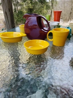 FIESTA 14 0Z cereal DIP FRUIT small BOWL daffodil yellow FIESTAWARE