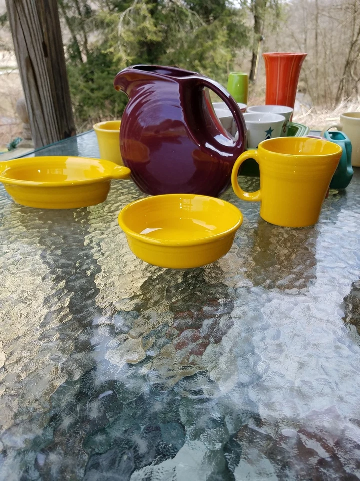 FIESTA 14 0Z cereal DIP FRUIT small BOWL daffodil yellow FIESTAWARE