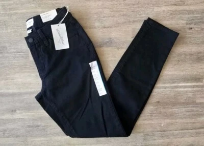 УНИВЕРСАЛЬНАЯ нить середины подъема изогнутые узкие черные джинсы женщин 2/26R - Изображение 1 из 4