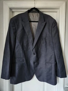 Steve Harvey Celebrity Edition Mens Navy Blue Sport Coat Jacket Blazer KING 52R - Picture 1 of 8