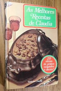 As Melhores Receitas de Claudia 255 ideias - 1971 Brazil Recipe Cookbook - Picture 1 of 8