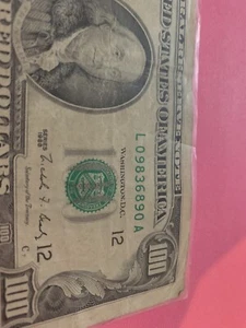 1988 $100  & 1993 $10 Dollar bill - Picture 1 of 8