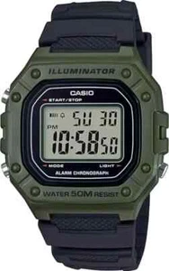 Reloj Para Hombre Casio Resistente Al Agua Acero Inoxidable Hora Mundial Verde - Imagen 1 de 12