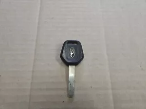 Subaru OEM Factory Black & Chrome Ignition Door Key - Picture 1 of 3