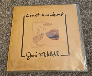 joni mitchell court and spark vinyl lp album Asylum 1974  - Picture 1 of 2