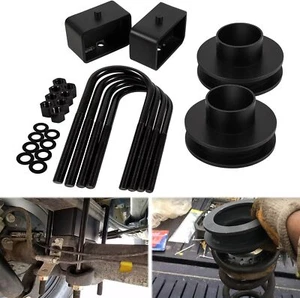 3" Front Lift Spring Spacers+3" Rear Lift Block for 1994-2008 Dodge Ram 1500 2WD - Picture 1 of 5