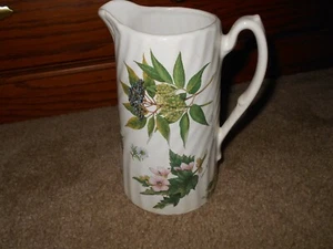 Caledonia Pottery Staffordshire Multi Floral Flowers Ribbed 8" - Picture 1 of 5
