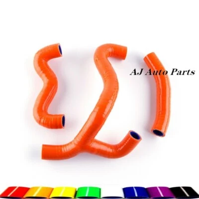 Manguera de tubo de radiador de silicona de refrigeración por agua naranja para KTM 50SX 50 SX 2012-2017 Foto 1 de 4