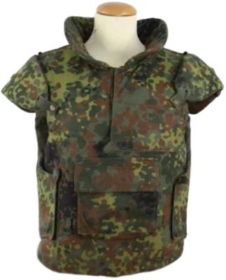 Schutzwestenhülle Splitterschutzweste Bundeswehr SK1 SK4 Schutzweste flecktarn  - Bild 1 von 4