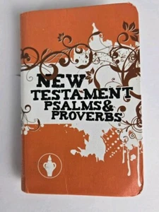 new testament psalms proverbs Pocket Size orange pattern new - Imagen 1 de 2