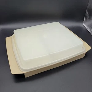 Vintage Tupperware 4 Stück Teufel Eierhalter 723, 2 Fächer 665, & Deckel 722 braun - Bild 1 von 13