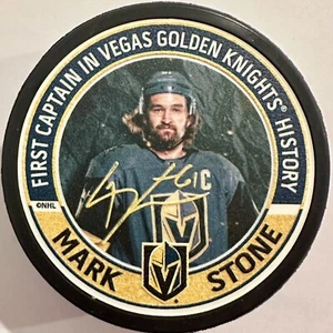 RARE Mark Stone First Captain Vegas Golden Knights History Limited Edition Puck - Picture 1 of 7