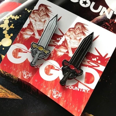 GOD COUNTRY Valofax Esmalte Pin Set Donny Cates Geoff Shaw Crossover Imagen Cómics Foto 1 de 2