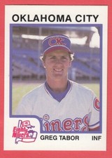 1987 Minor League ProCards # 153 Greg Tabor - Oklahoma City Eighty Niners