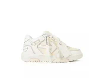 Mujer Off White Zapatillas Fuera de Oficina CREMA BLANCO UK 4 ZB78 - Imagen 1 de 19