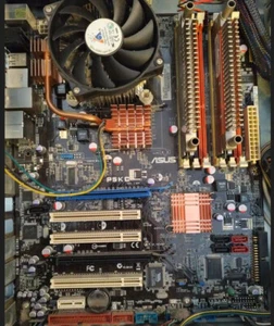 Asus mainboard SOCKET 775 P5KC con CPU QUAD CORE Q6600 2400 mhz con 2Gb ram - Imagen 1 de 3