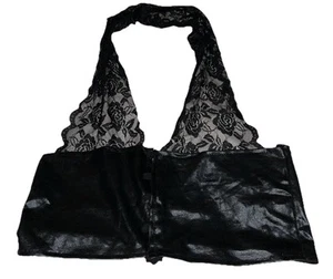Reggiseno nero con ferretto più grande in pizzo senza perizoma incluso - Foto 1 di 5