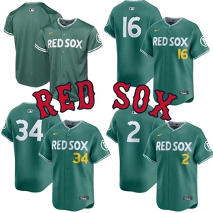 Men's Blue Red Sox Replica Limited Jersey #16 #34 #2 - Picture 1 of 10