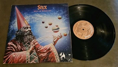 Styx Man of Miracles Vinyl Record LP Wooden Nickel BWL-1-0638 RARE - Image 1 of 4