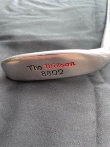 The Wilson 8802 Heel Shafted Blade Putter 34.5" LH left leather grip - Picture 1 of 7